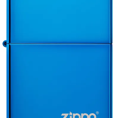 Produktbild von Zippo Sturmfeuerzeug - High Polish Blue, Logo Laser Engrave, Base Model - Nachfü