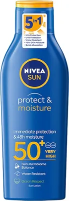 Produktbild von Nivea Protect & Moisture SPF50 Feuchtigkeitsspendende Schutzlotion