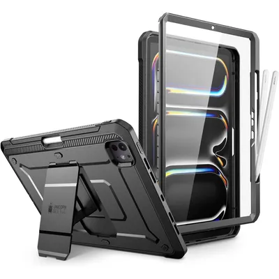 Produktbild von Supcase, Rundumhülle für iPad Pro 11 2024 / M5 2025 stoßfest mit Ständer Ständer, Schwarz