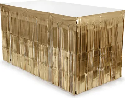 Image de Jupe de table Lametta 300x80cm or