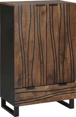 Image de Buffet Marron 60 x 33 x 100 cm bois de manguier massif