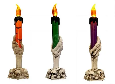 Produktbild von Halloween-LED-Kerze und Halter Nampook
