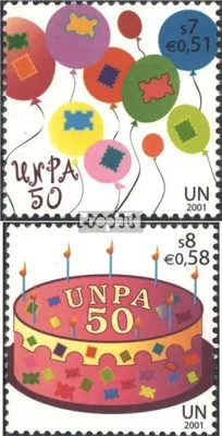 Produktbild von Briefmarken UNO - Wien 2001 Mi 342-343 (kompl.Ausg.) postfrisch UNPA