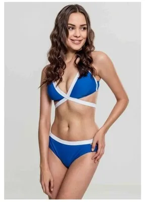 Produktbild von Urban Classics Ladies - CONTRAST Swimwear Bikini royal - L