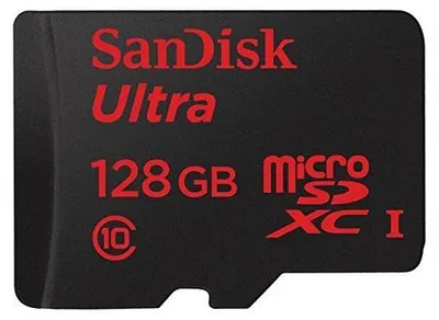 Produktbild von Sandisk SDSQXCG-128G Micro SDXC Extreme PRO UHS-I U3 V30 A1 microSDXC Speicherkarte, 128 GB, UHS-I