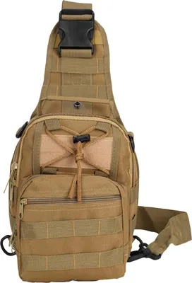 Obrázek produktu pro Pánská hrudní taška Oxford Cloth Sling batoh příležitostné rameno pro pěší turistiku na kole cestování Khaki