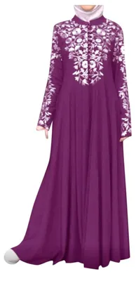 Produktbild von Abaya-Kleid für Damen – Langes, offenes Kimono-Design – aus Chiffon, in Rosa