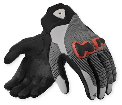 Imagen del producto de Guantes para motocicleta Revit Kinetic 2, color negro/gris/rojo, talla S