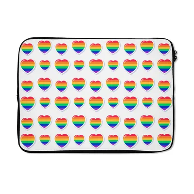 Produktbild von MuchoWow® Laptop Hülle 14 ZollStolz - Muster - Liebe Laptoptasche - Laptoptasche - Stoßsicher - Schutzhaube