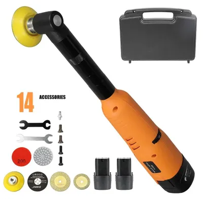 Obrázek produktu pro Elektrický mlýnek, výkon 200 W, 7 nastavitelných rychlostí, žlutý (14 příslušenství)