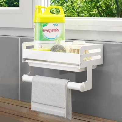 Obrázok produktu pre Samolepiaci háčik na stenu do kuchyne a kúpeľne, biely