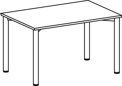 Produktbild von Geramöbel Konferenztisch Ahorn 1200x800x720mm geramöbel