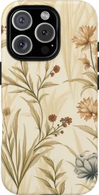 Produktbild von Zartes Wiesenpflanzen- und Gräsermuster – Hülle Kompatibel mit iPhone 16 Pro