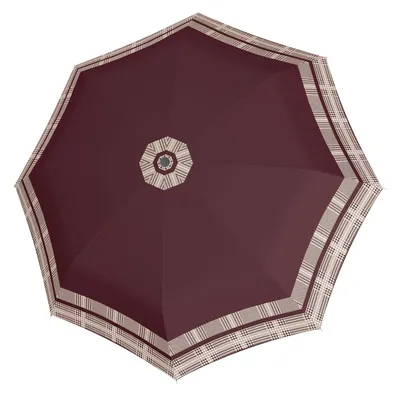 Immagine prodotto di doppler ombrello tascabile ombrello Fiber Magic Timeless Hahnentritt Red mirtillo