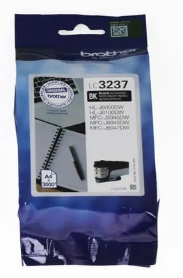 Zdjęcie produktu dla Brother LC3237BK, Standardowa wydajność, Czarny, Tusz na bazie pigmentu, 1 szt., 1500 stron(y), Jednopak