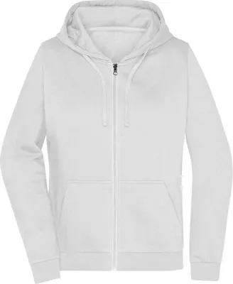 Produktbild von Klassische Sweatjacke mit Kapuze white, Gr. L