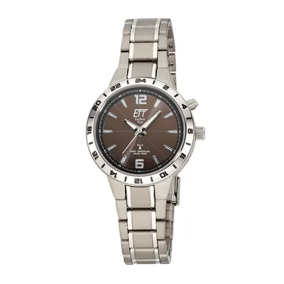Produktbild von ETT ELT-11446-21M Funk-Solaruhr für Damen Basic Titan/Anthrazit