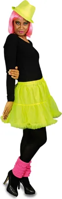 Produktbild von K35230835 neongrün Damen Petticoat kurz Unterrock