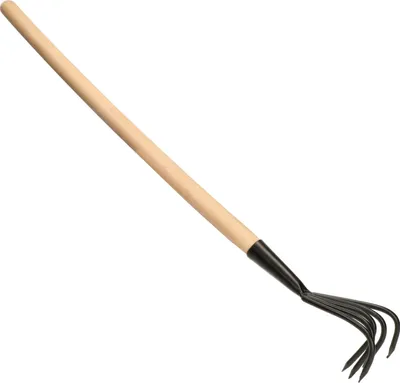 Immagine prodotto di KOTARBAU® Mini coltivatore a 5 denti Artiglio da giardino Coltivatore manuale con manico in legno