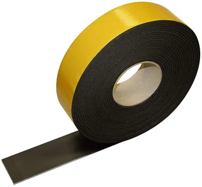 Obrázek produktu pro Izolační páska, černá – samolepicí – 3 mm x 50 mm x 15 m – pro izolaci proti chladu – úspora energie – zabraňuje kondenzaci