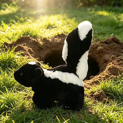 Produktbild von Stinktier Plüschtier Kuscheltier Tier Deko weich Kinder Geburtstagsgeschenk Begleitgeschenk Plüsch Stofftier
