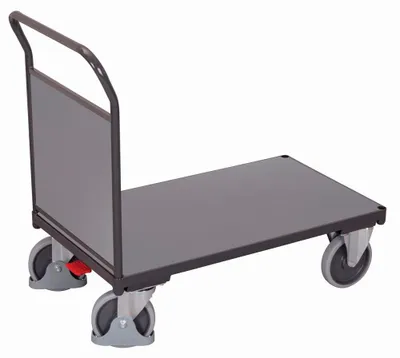 Produktbild von VARIOfit Stirnwandwagen mit Holzwand 1030x600mm Anthrazitgrau RAL 7016