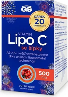 Image de GS Vitamin Lipo C 500 mg avec cynorrhodon 90 + 20 gélules ES