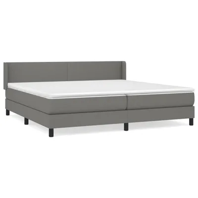 Produktbild von vidaXL Boxspringbett mit Matratze Dunkelgrau 200x200 cm Stoff
