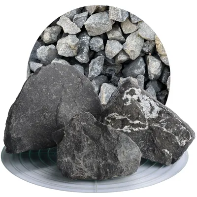 Produktbild von Schicker Mineral-Basalt Gabionensteine anthrazit 25 kg-60-120mm