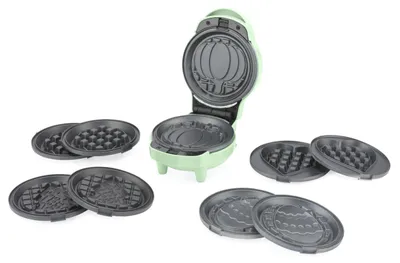 Obrázok produktu pre Giles & Posner – Mini vaflovač – 5 v 1, s nepriľnavým povrchom, odnímateľná varná platňa