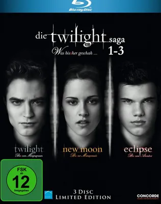 Produktbild von Die Twilight-Saga 1-3 (Twilight,New Moon,Eclipse)