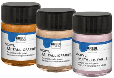 Image de KREUL 77583 KREUL Acryl-Metallicfarbe, goldbronze, 50 ml