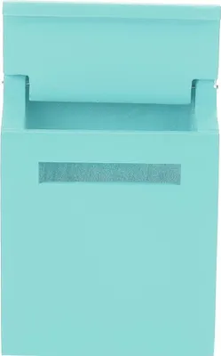 Immagine prodotto di decorazione per mini-casa delle bambole 1:12, accessori per villa, cassetta delle lettere in legno colorato, cassetta delle lettere pieghevole, verde
