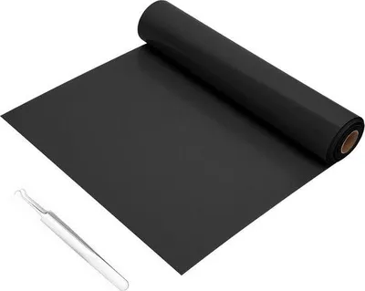 Produktbild von Flexfolie textiel transferfolie - 305 cm x 244 cm - zelfklevend - schwarz - T-Shirt und Stoffen Glätten