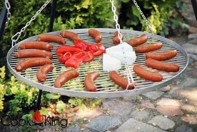 Produktbild von Silecomplaza CookKing Grillrost aus Stahl Ø 80 cm für Dreibein Schwenkgrill (80)