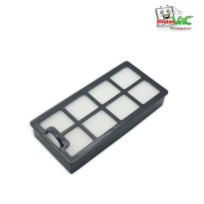 A vacuum cleaner filter on a white background.