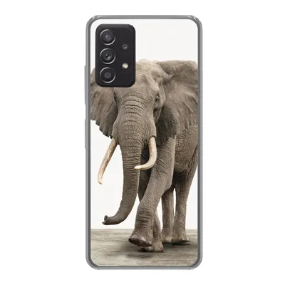 Produktbild von MuchoWow® Handyhülle Schutzhülle Hülle für Samsung galaxy a73 Elefant - Kinder - Tiere - Mädchen Silikon Softcase Handy Hülle - Handyhülle