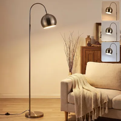 Produktbild von ZMH Standleuchten Wohnzimmer Bogenlampe E27 Fussschalter Stehlampe 40W Maximal 160 cm Höhenverstellbar Leseleuchte für Schlafzimmer Antik Bronze