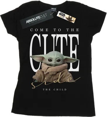 Produktbild von Star Wars - "The Mandalorian The Cute Side" T-Shirt für Damen BI43137 (XXL) (Schwarz)