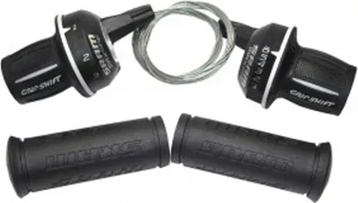 Produktbild von SRAM 00.0000.200.647 Drehgriffschalter-Set MRX Comp 6f.hinten Micro Front 1:2, schwarz (1 Set)