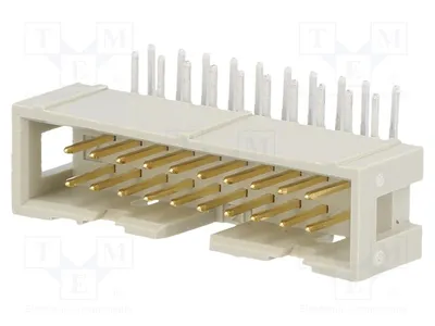 Productafbeelding van 1x mannelijke connector met 90° hoek, pin: 20, 2,54 mm, 09185206323 - doorgaande printconnector
