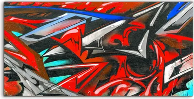 Produktbild von Coloray Acrylbild 140x70  Wandbild Acrylbilder Straßenkunst Graffiti moderner Stil