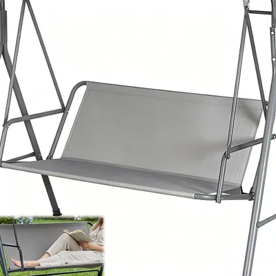 Produktbild von Wasserdichter Schaukelstuhlbezug für Garten und Terrasse in Grau