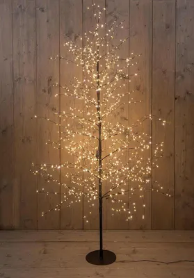 Productafbeelding van Boom 1500led flash classic warm ip44 trafo hoogte 180 cm zwart Anna's Collection