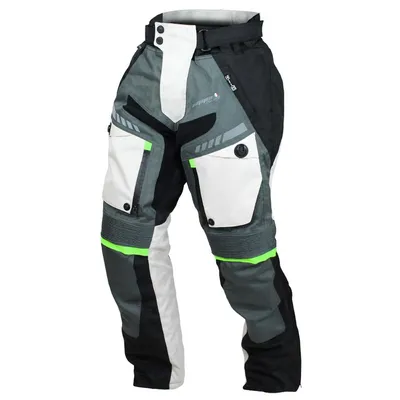 Obrázek produktu pro Kalhoty moto pánské FIORANO textilní šedé / bílé 4XL