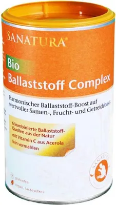 Produktbild von Sanatura Ballaststoff Complex | 200 g | 6 natürliche Ballaststoffquellen | mit Vitamin C aus Acerola | vegan