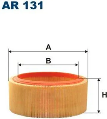Produktbild von FILTRON Luftfilter AR 131 rund für RENAULT CLIO I MEGANE I, H 110 mm, Ø 218 mm