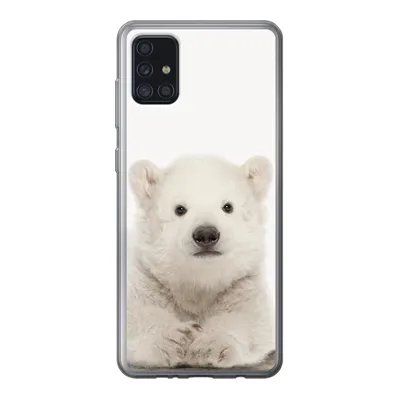 Produktbild von MuchoWow® Handyhülle Schutzhülle Hülle für Samsung Galaxy A52 5G Eisbär - Tiere - Kinder - Weiß - Jungen - Mädchen Silikon Softcase Handy Hülle - Umschlag