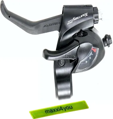Produktbild von Set / Shimano Schalt-/Bremshebel TOURNEY TX ST-TX800 - 3-fach schwarz inkl. maxxi4you Reflexband