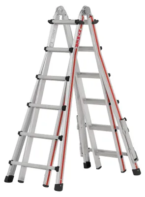 Immagine prodotto di Hymer Teleskopleiter 4142 SC40 4x6 Sprossen Arbeitshöhe 6,70 m